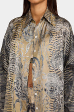Printed Shirt Dress