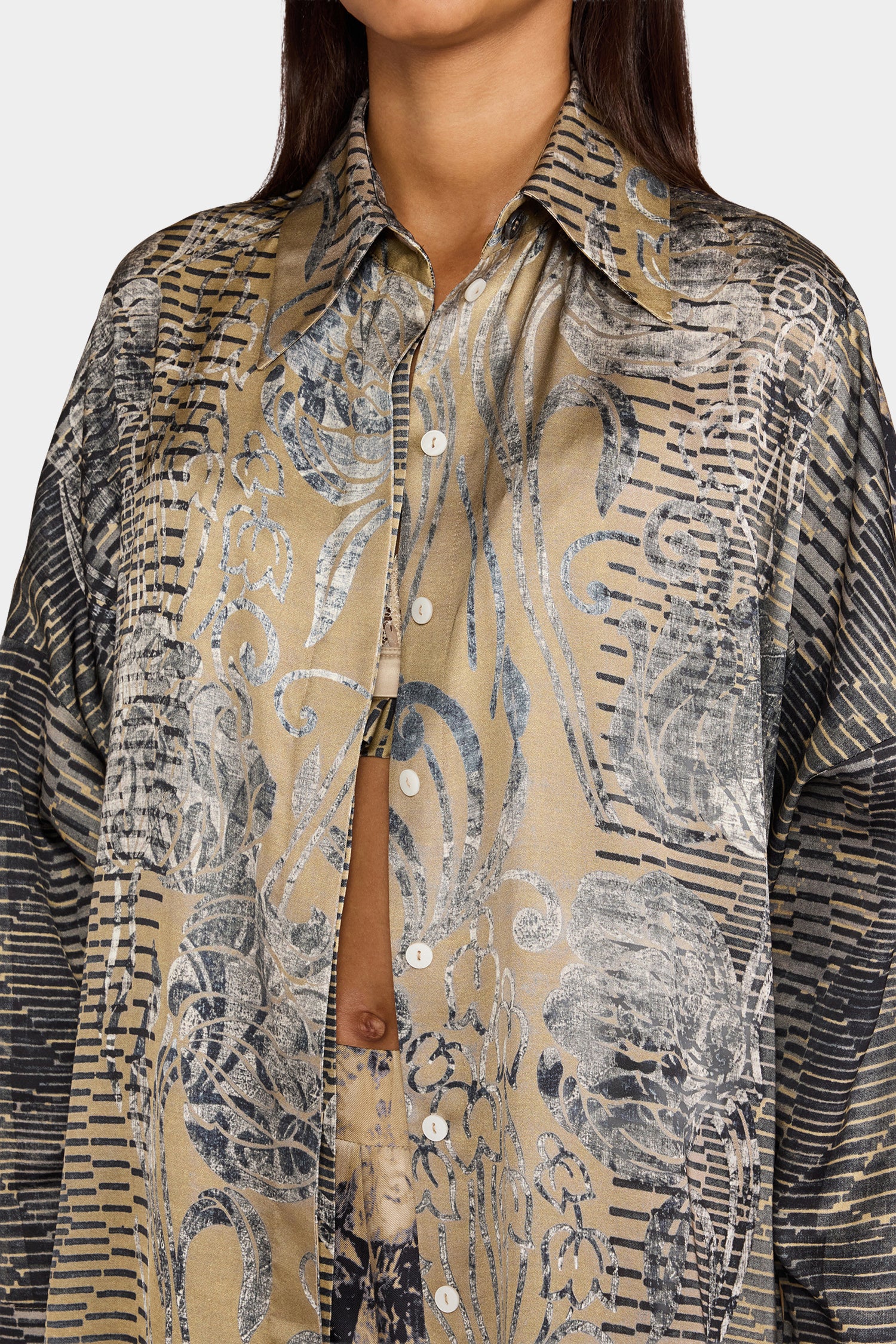 Printed Shirt Dress
