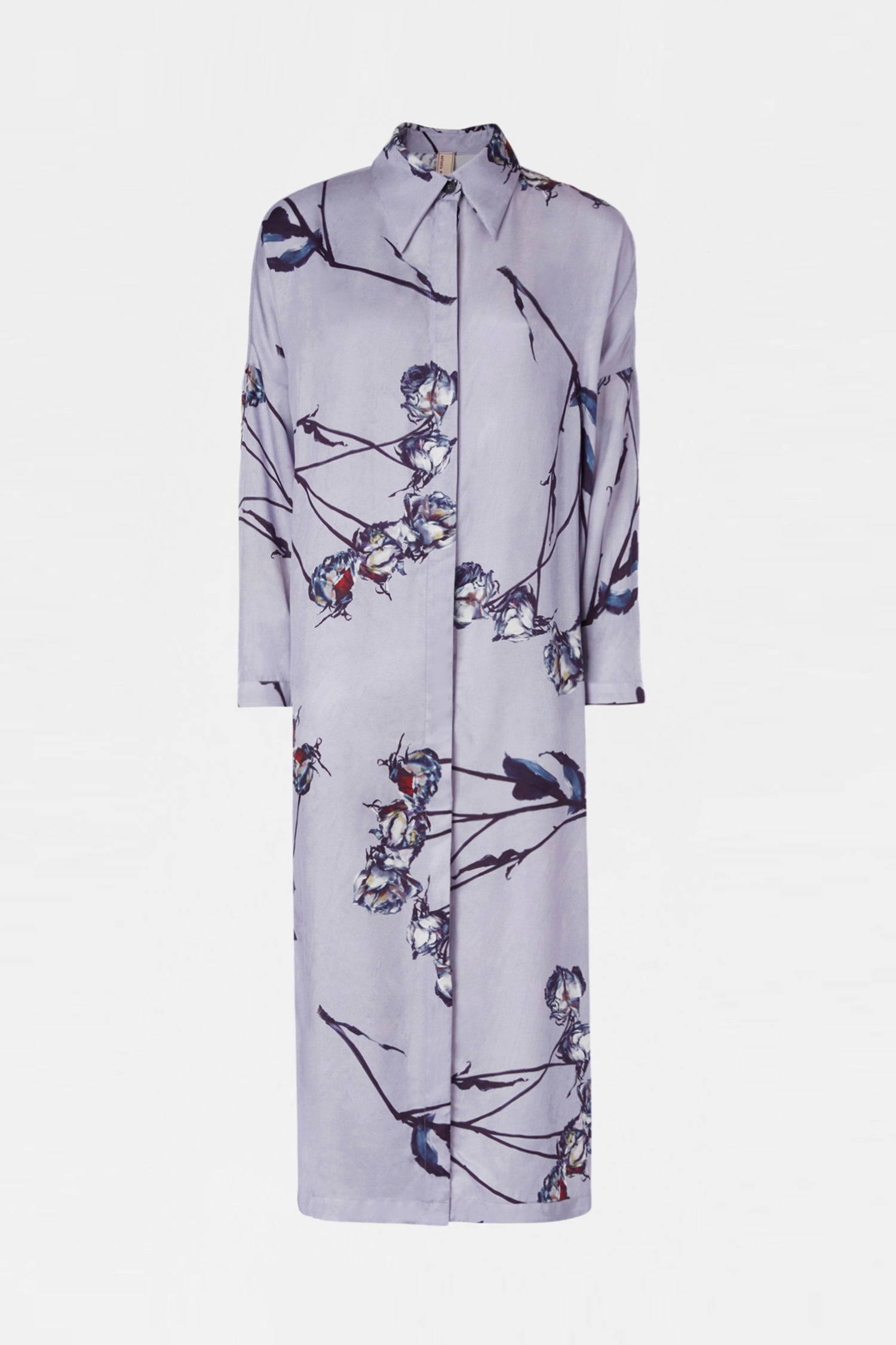 Lilac Floral Chemisier Dress