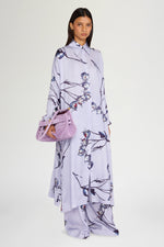 Lilac Floral Chemisier Dress