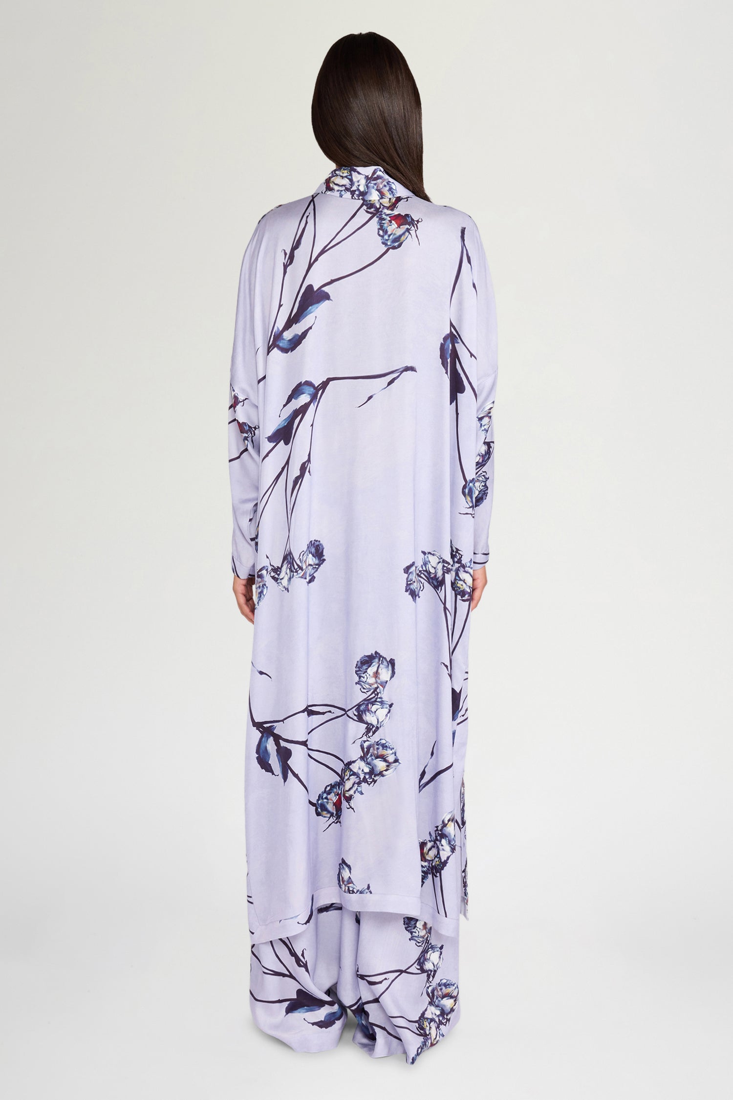 Lilac Floral Chemisier Dress