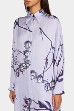 Lilac Floral Chemisier Dress