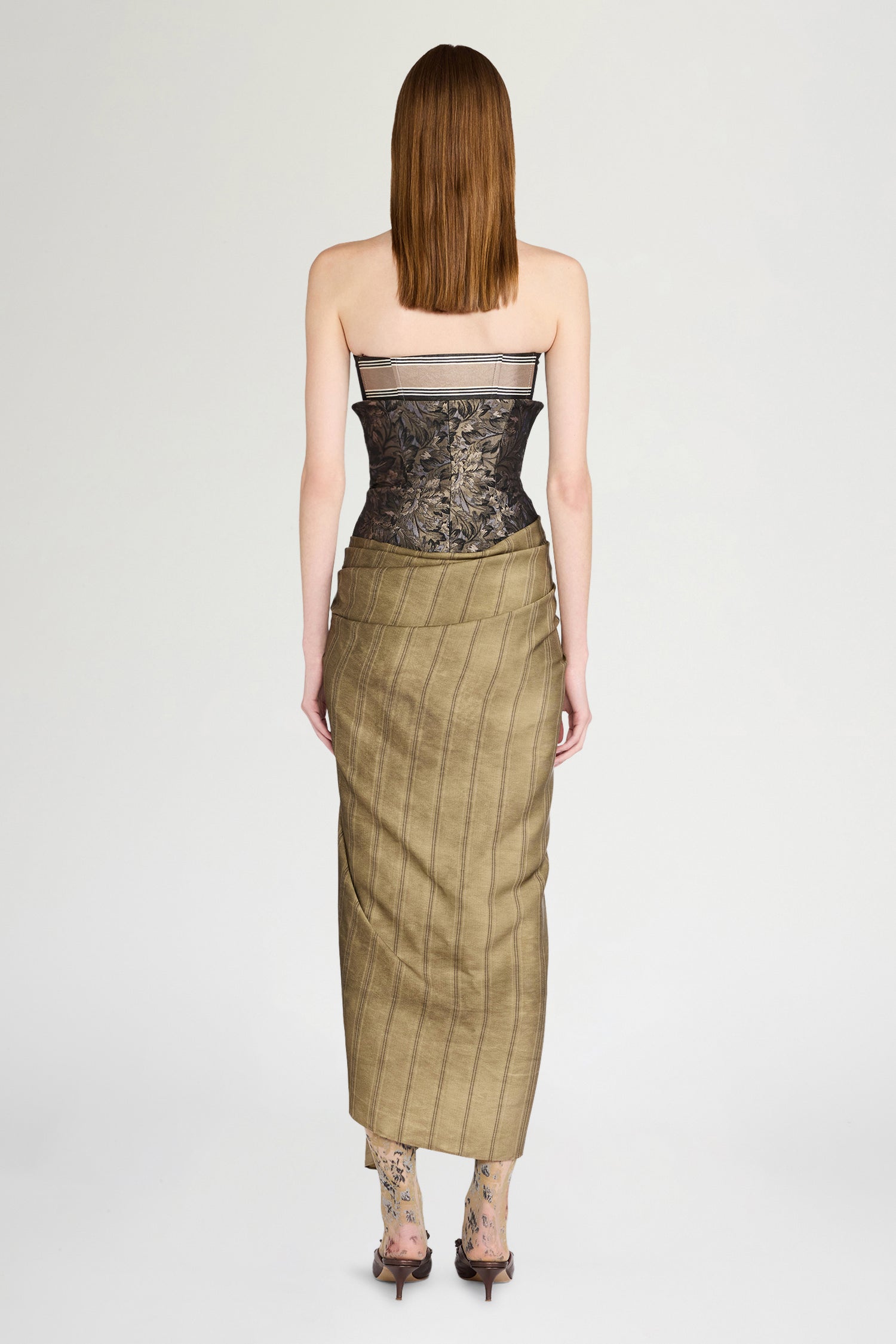 Deconstructed Bustier Dress