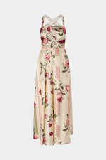 Rose and Tulip Silk Dress