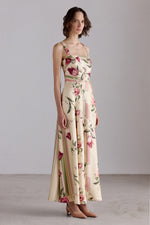 Rose and Tulip Silk Dress