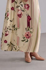 Rose and Tulip Silk Dress