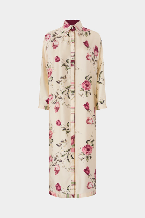 Rose and Tulip Chemisier Dress