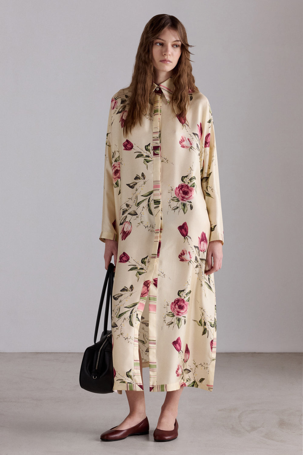 Rose and Tulip Chemisier Dress