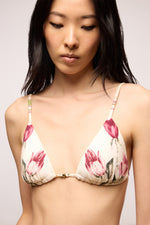 Rose and Tulip Triangle Bikini