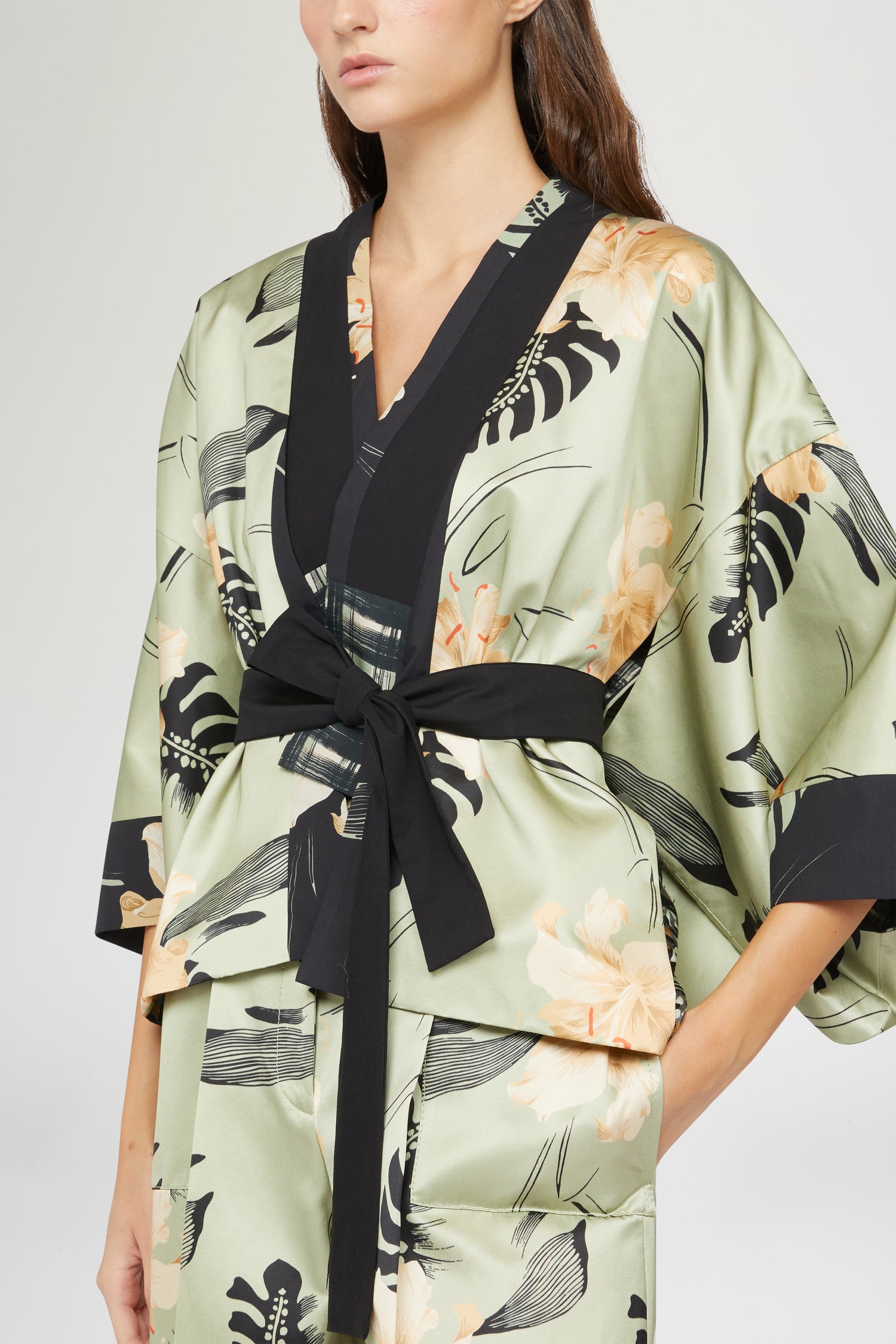 Kimono Stampa Ibiscus