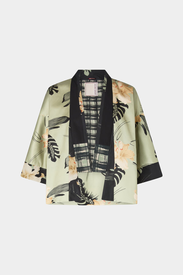 Kimono Ibiscus Print