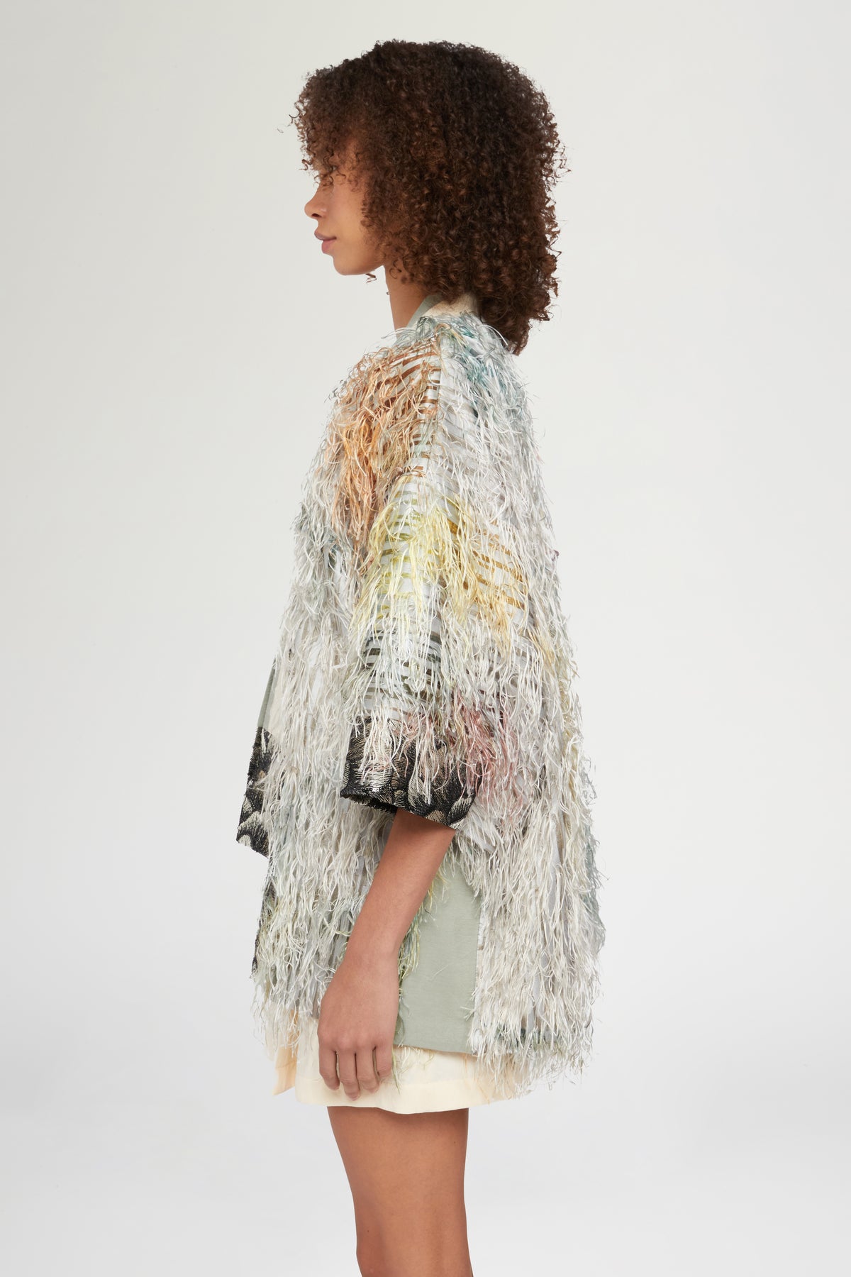 Kimono with Feathers
