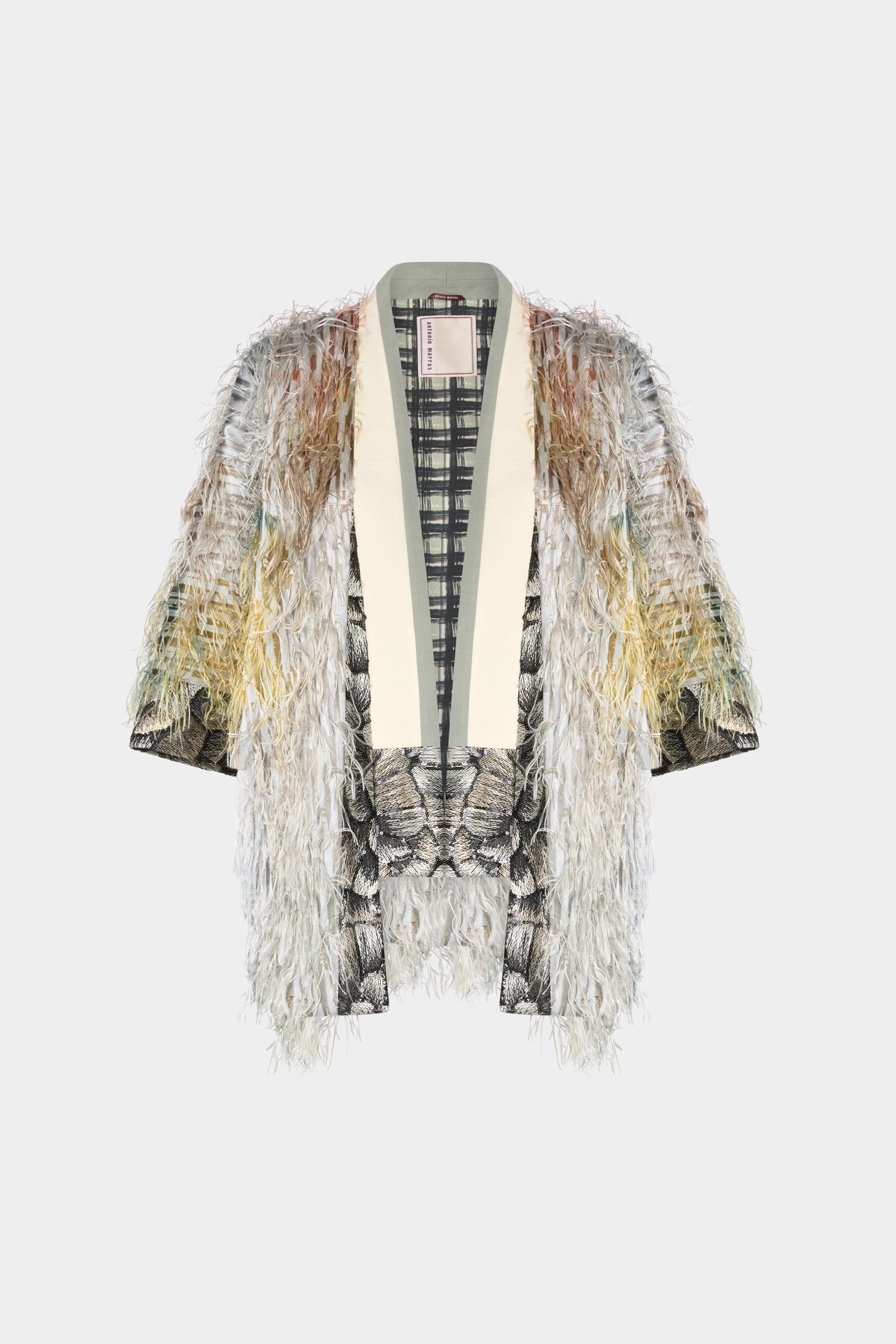 Kimono with Feathers