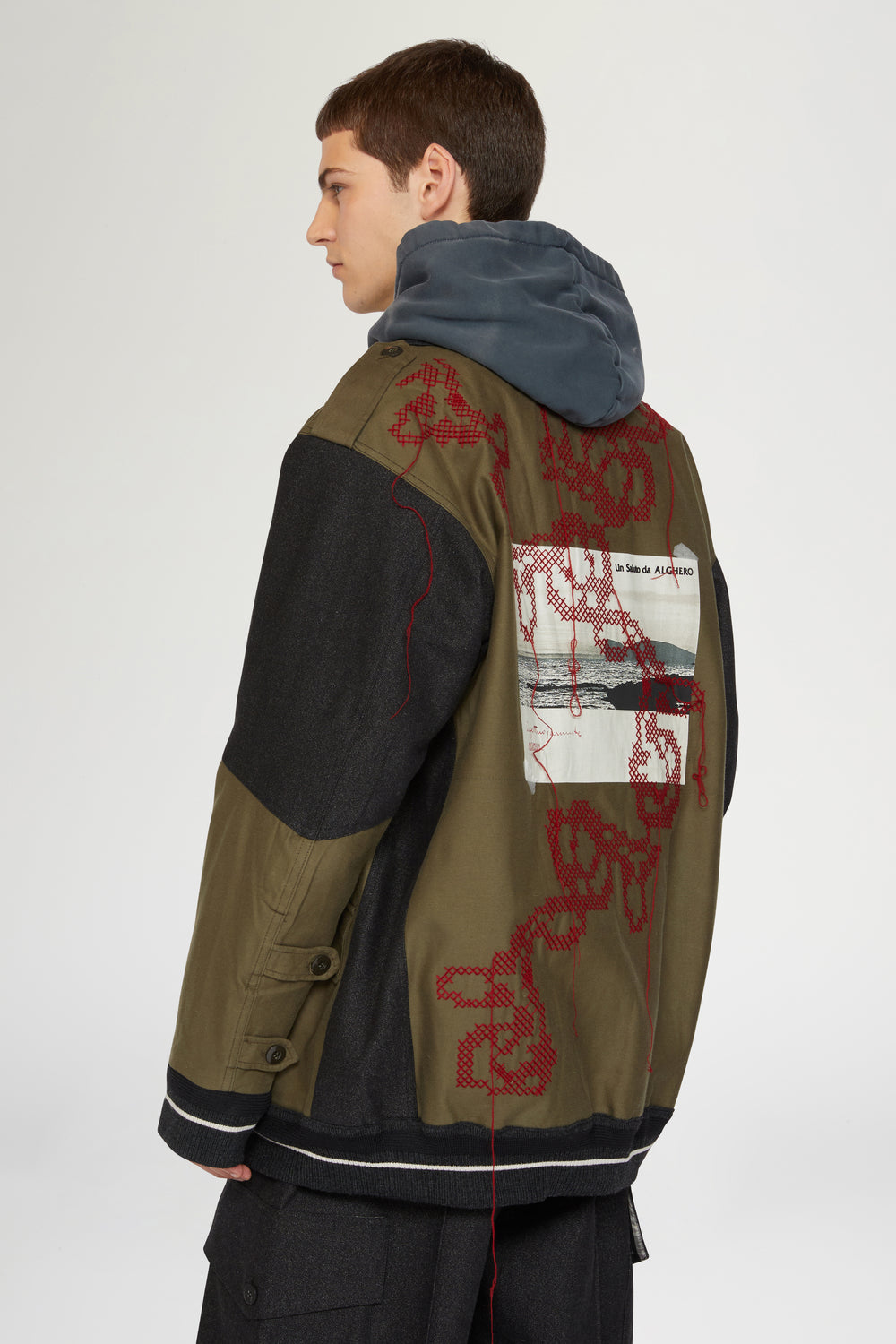 Parka in Cotone con Ricamo
