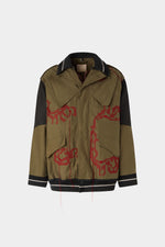 Cotton Parka with Embroidery