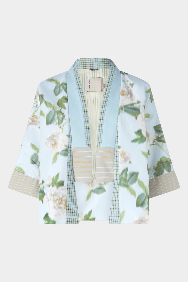 Short Kimono with Floral Print