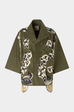 Parka Svasato con Patchwork Floreale