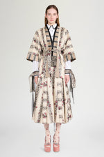 Patchwork Jacquard Moiré Kimono