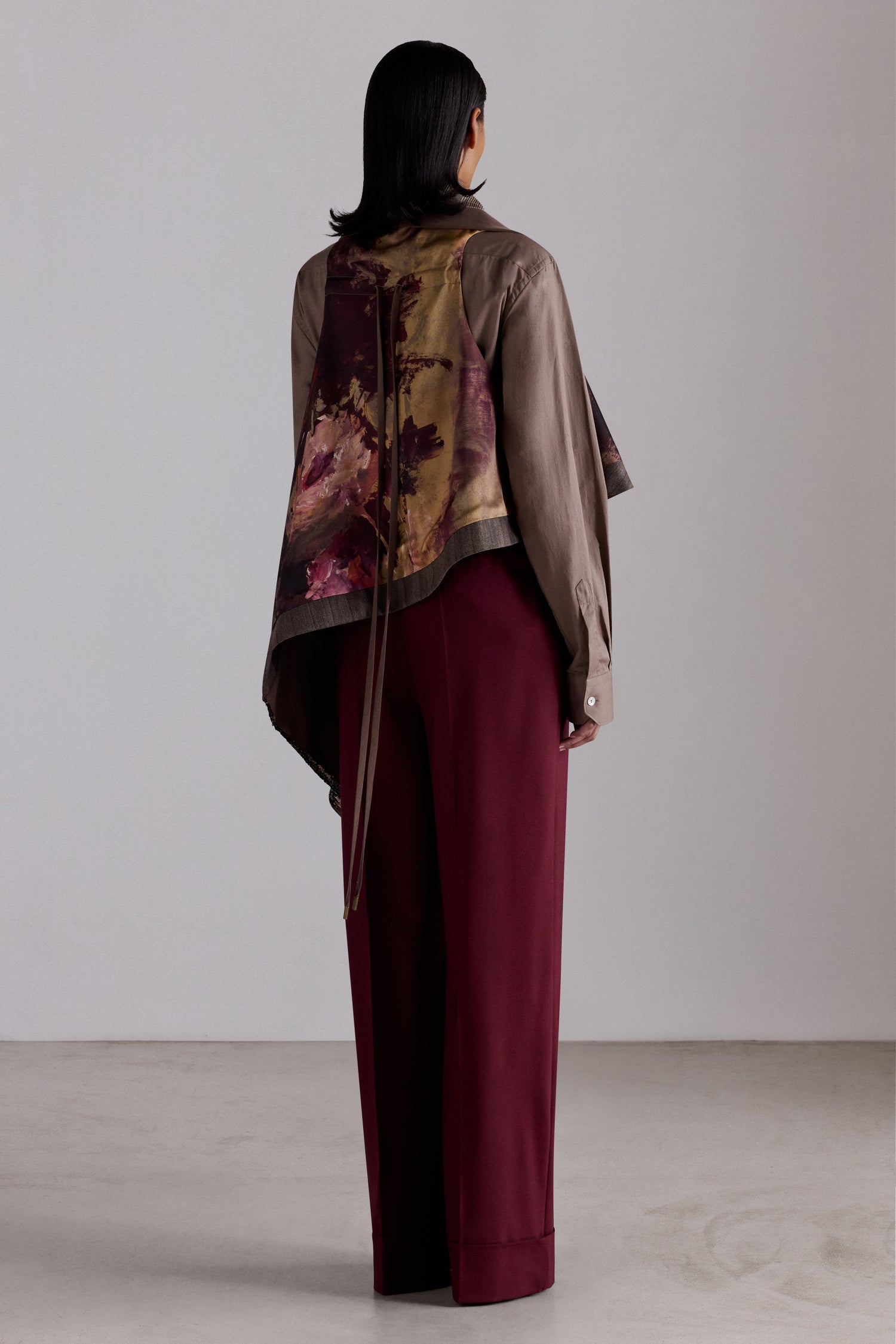 Patchwork Draped Gavoi Cape