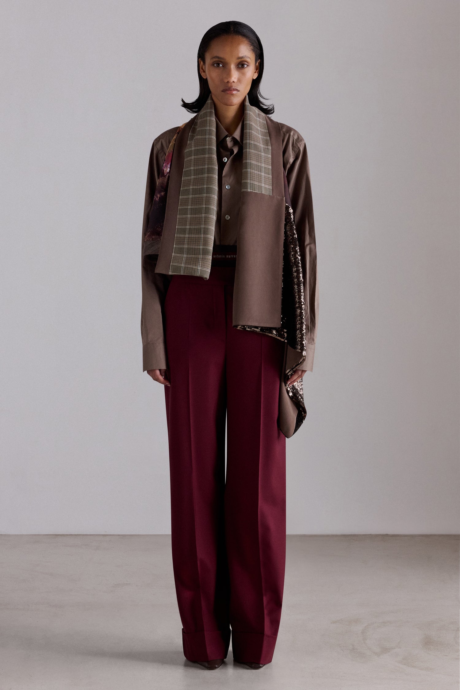 Patchwork Draped Gavoi Cape