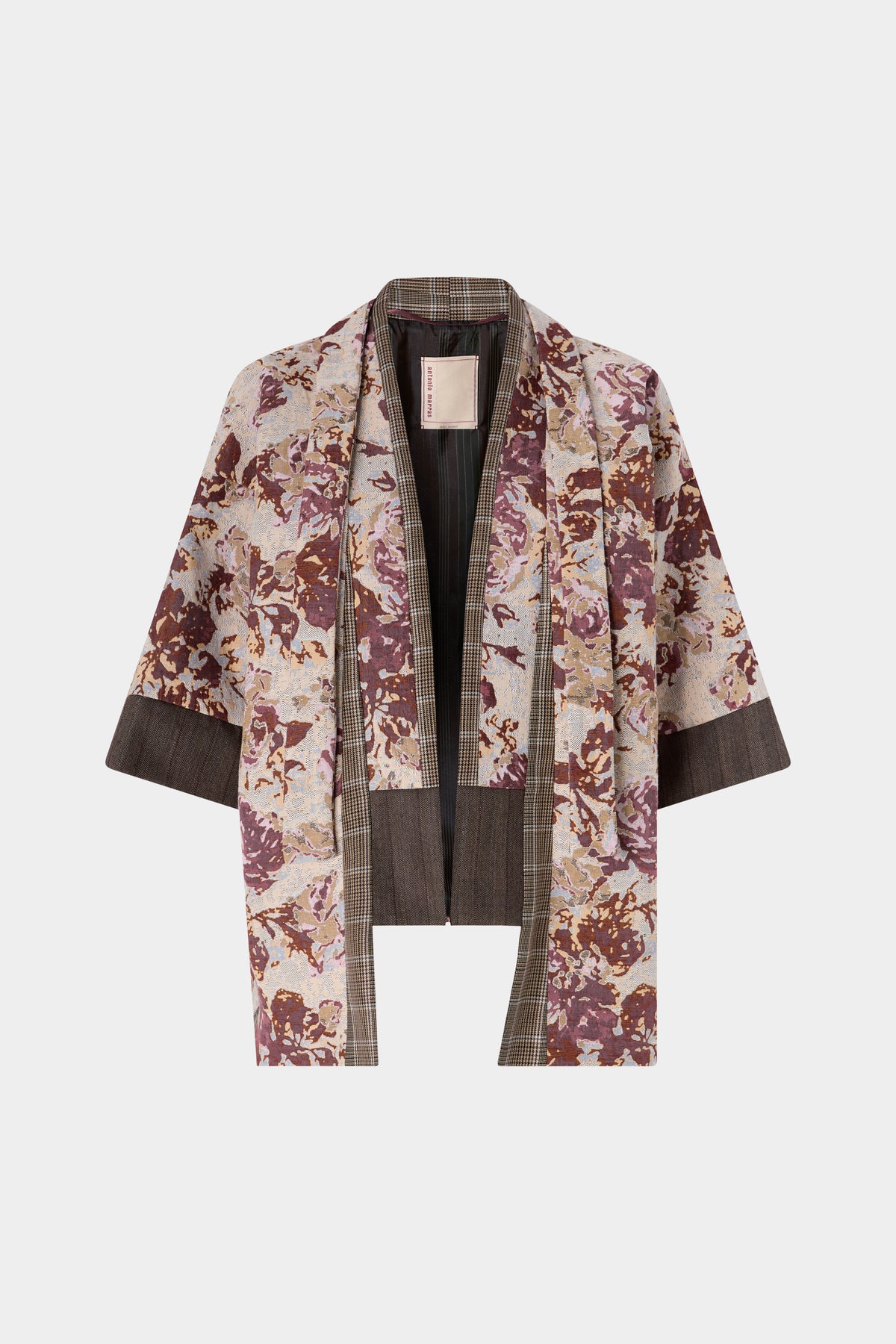 Kimono in Jacquard di Rose