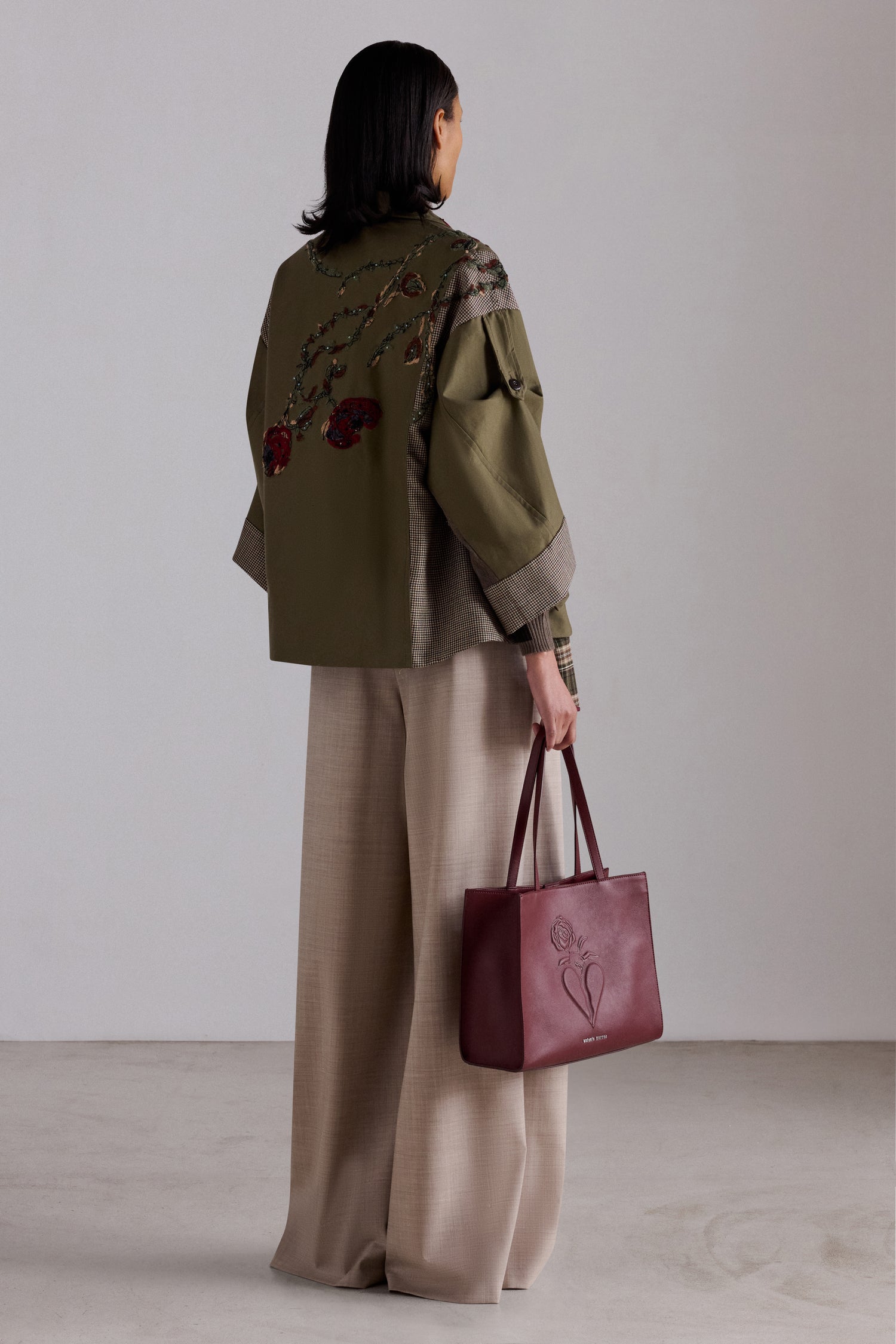 Parka in Tweed Ricamato