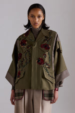 Parka in Tweed Ricamato