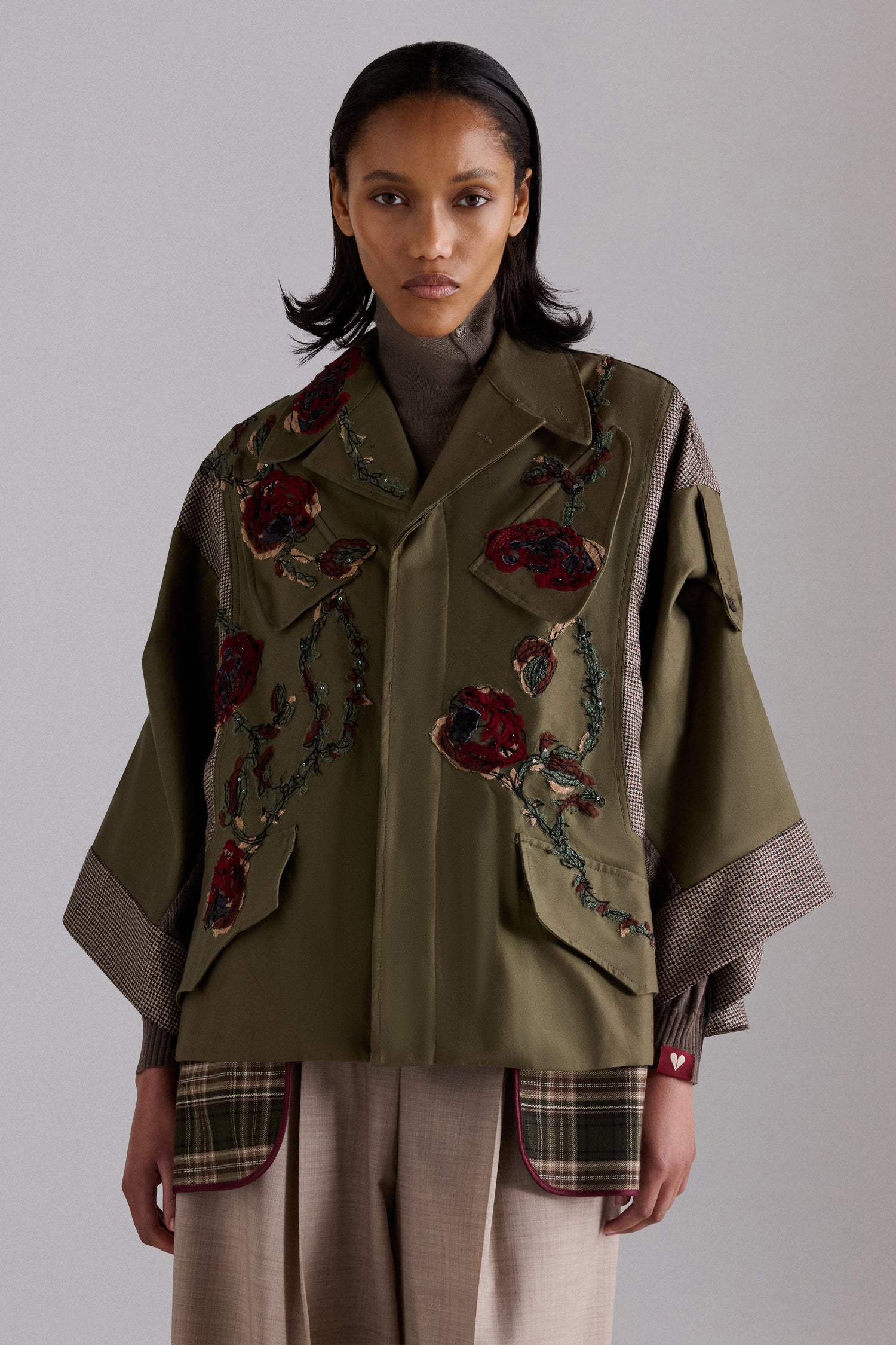 Parka in Tweed Ricamato