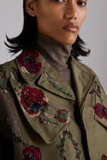 Parka in Tweed Ricamato