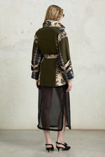 Regular Parka with Double-Face Duchesse Inserts