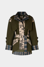 Regular Parka with Double-Face Duchesse Inserts