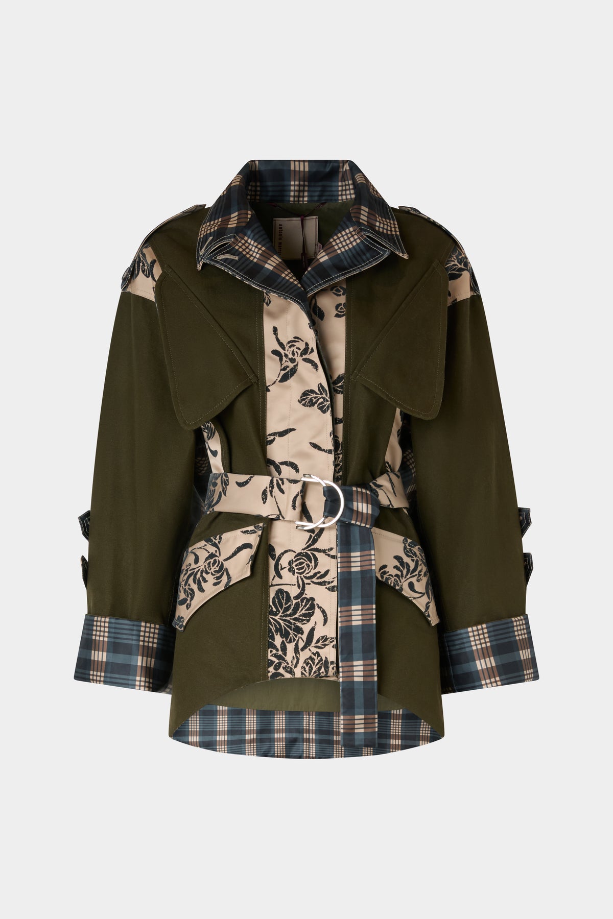 Regular Parka with Double-Face Duchesse Inserts