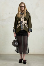 Regular Parka with Double-Face Duchesse Inserts