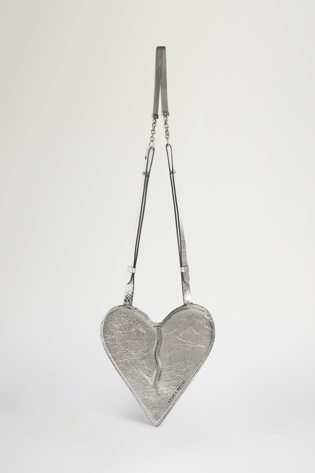 Borsa Cuore a Tracolla Argento