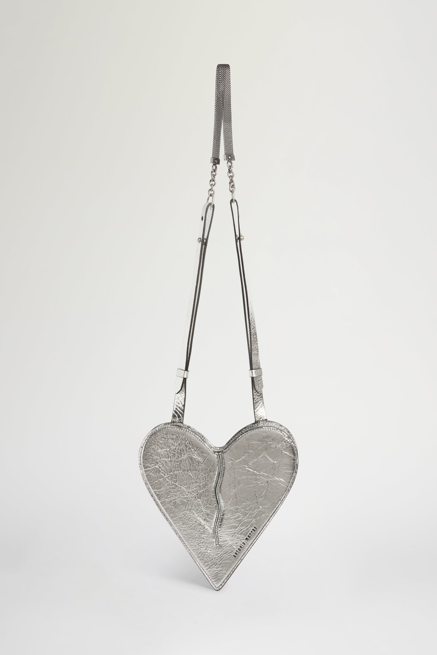 Heart Shoulder Bag Silver