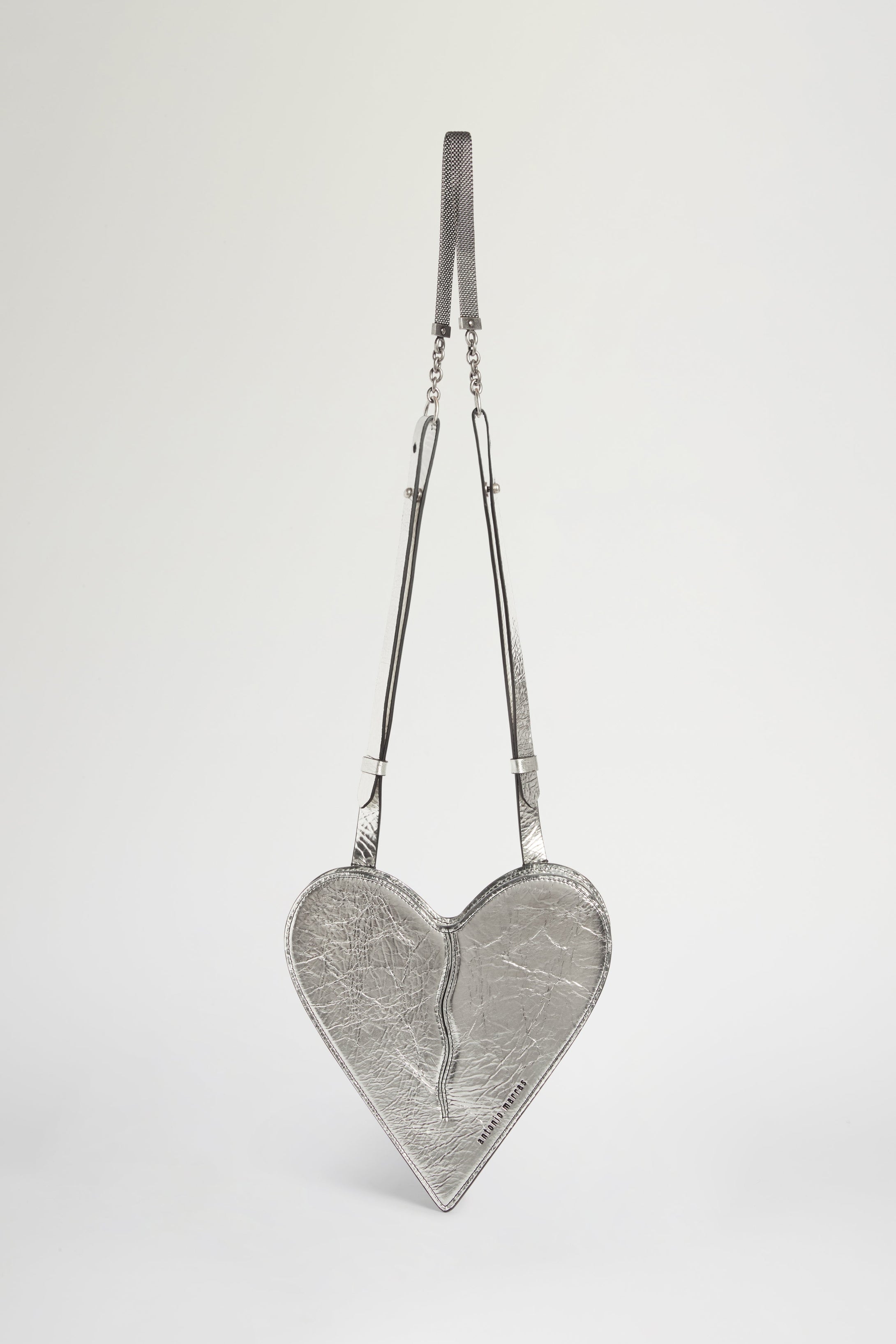 Heart Shoulder Bag Silver