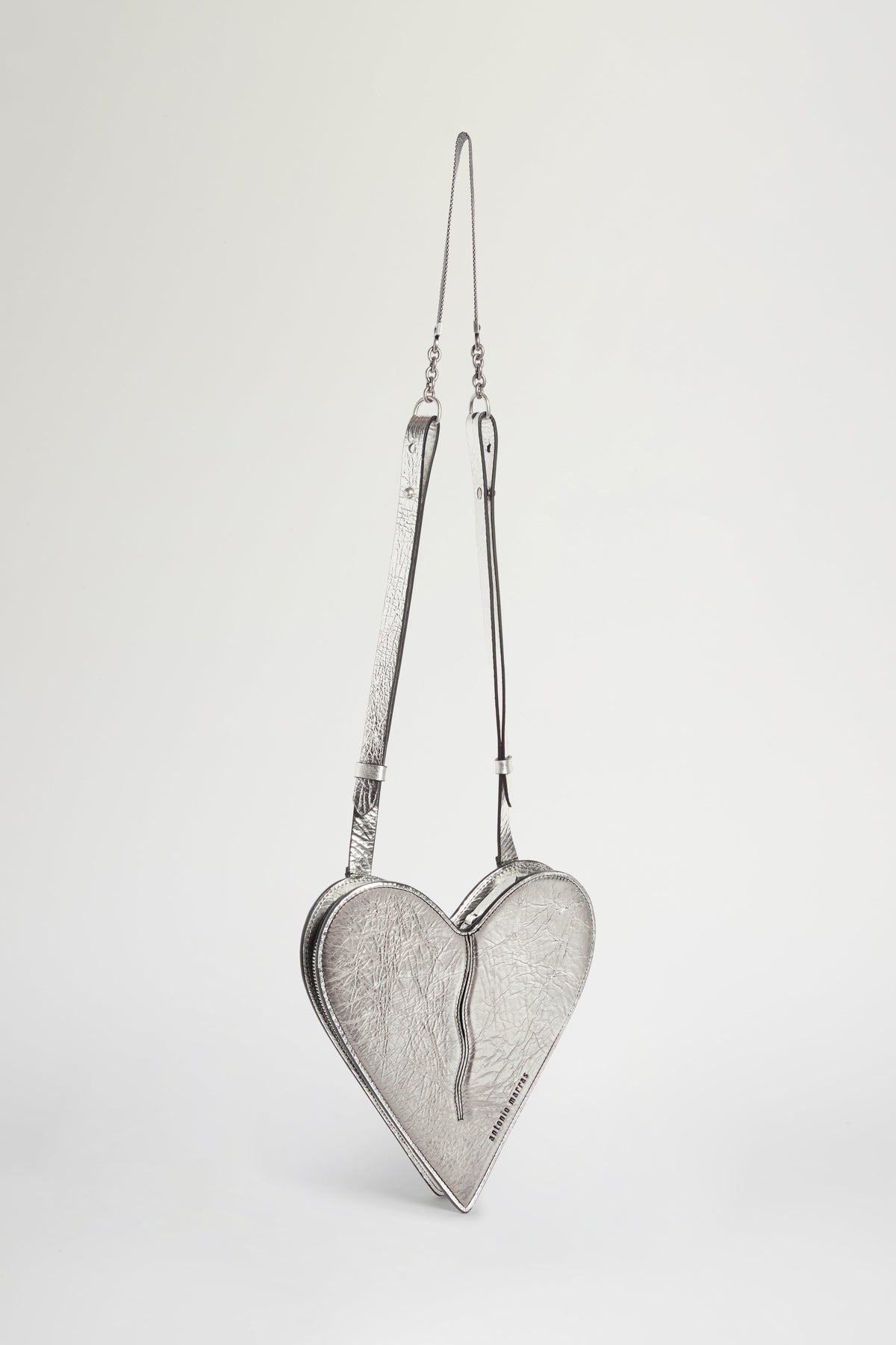 Borsa Cuore a Tracolla Argento
