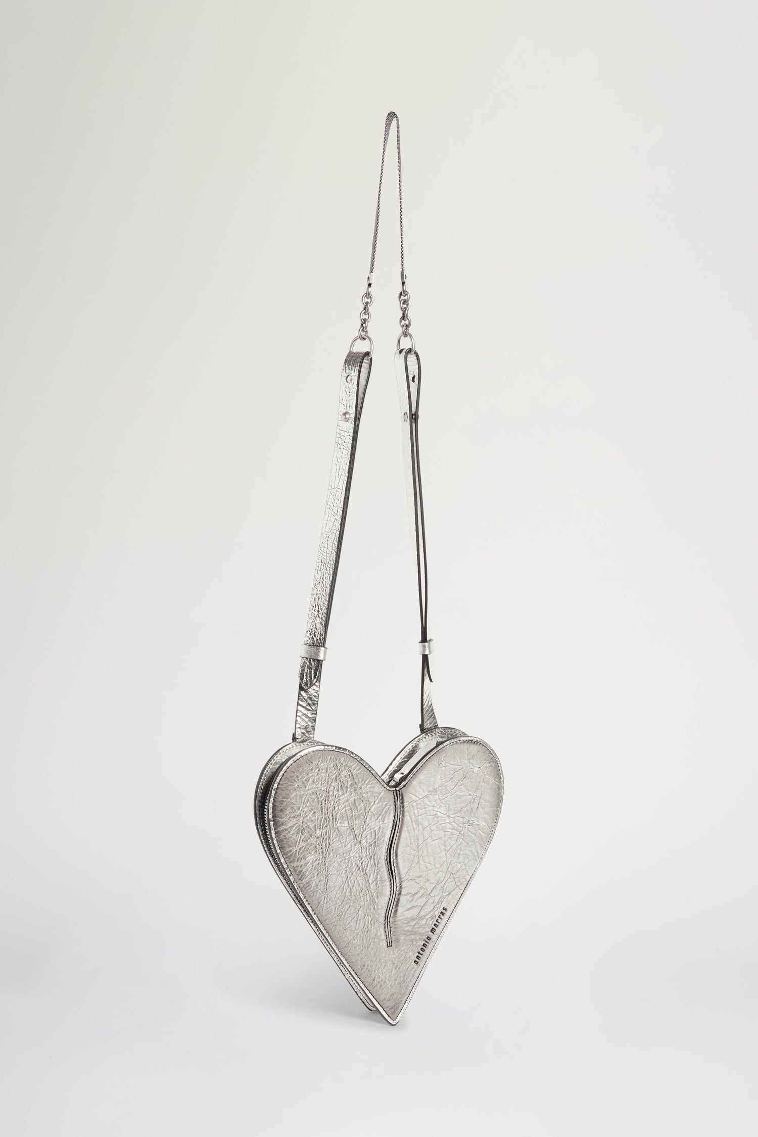 Heart Shoulder Bag Silver