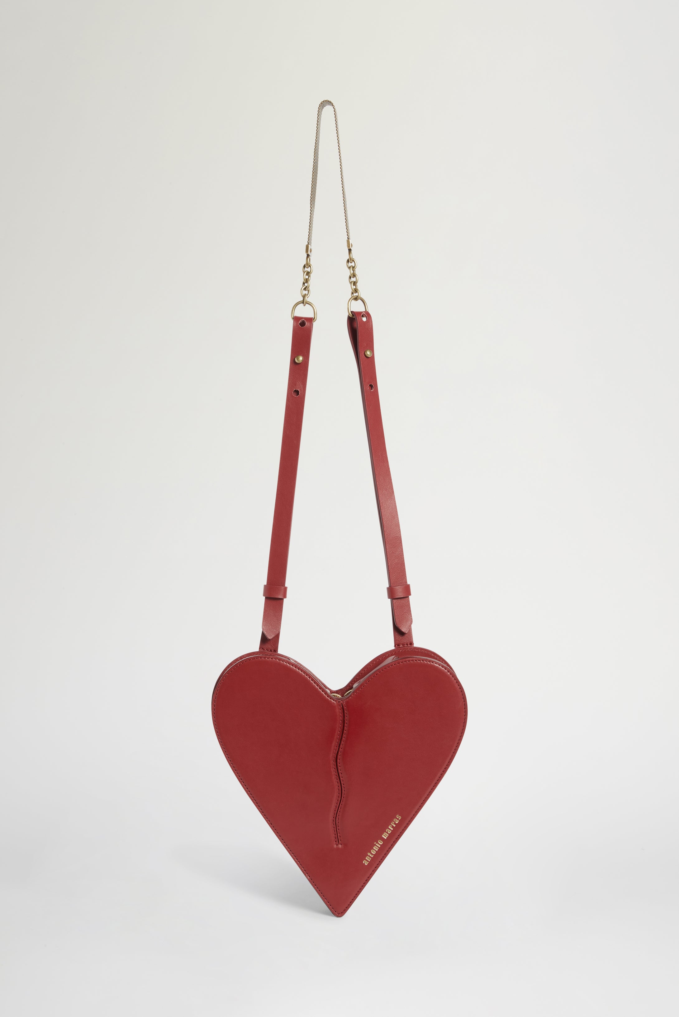 Heart Shoulder Bag Bordeaux