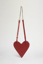 Heart Shoulder Bag Bordeaux