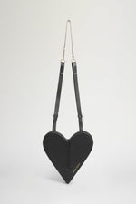 Heart Shoulder Bag Black