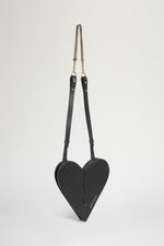Heart Shoulder Bag Black