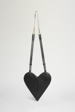 Heart Shoulder Bag Black
