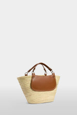 Borsa di Paglia Grande Marrone