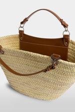 Borsa di Paglia Grande Marrone