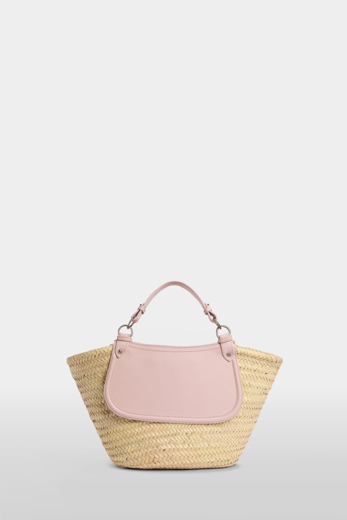 Pink Large Straw Bag