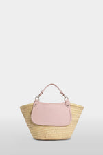 Pink Large Straw Bag