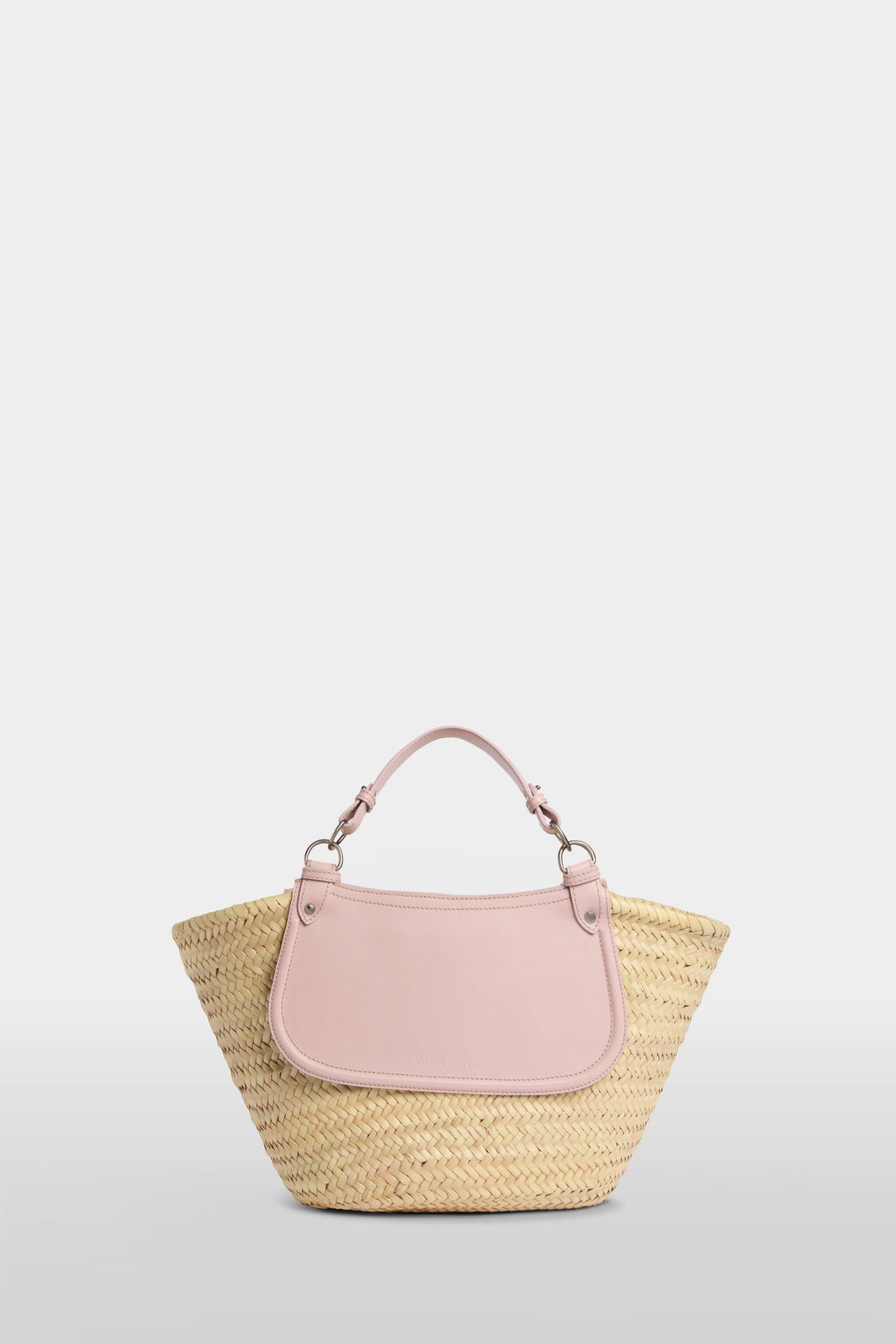 Pink Large Straw Bag