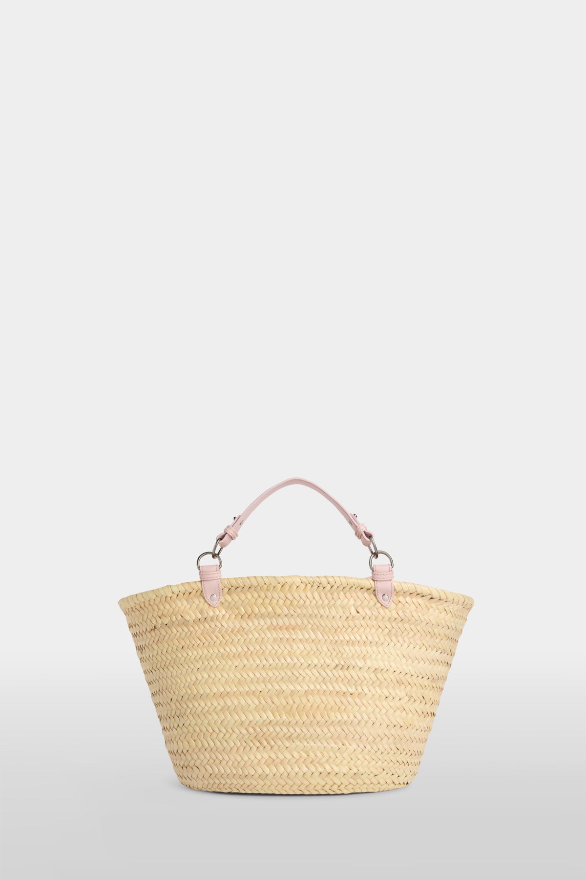 Pink Large Straw Bag