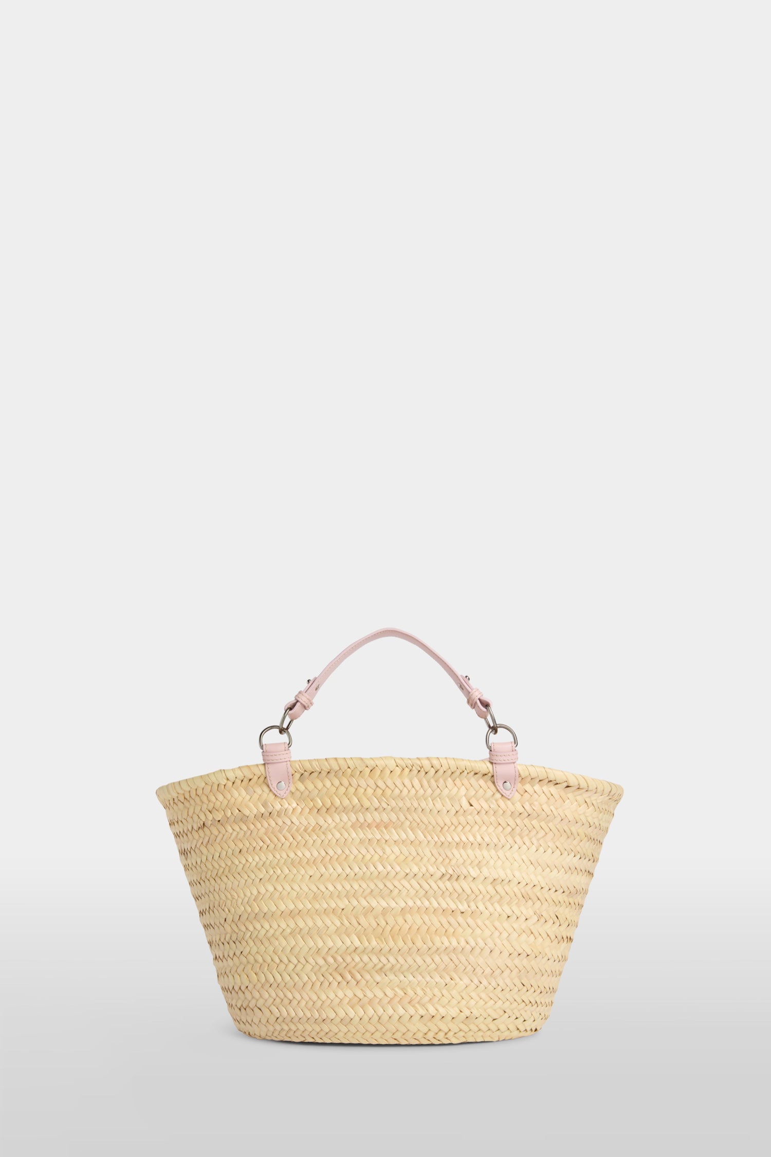 Pink Large Straw Bag